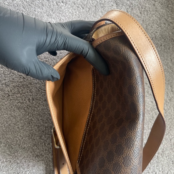 Celine Brown Macadam crossbody bag - Picture 4 of 16